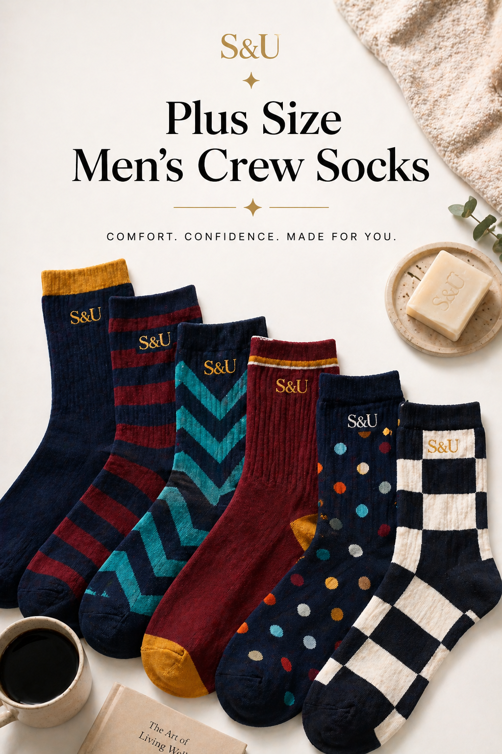 Plus Size Men's Socks